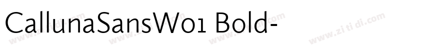 CallunaSansW01 Bold字体转换 CallunaSansW01 Bold字体转换